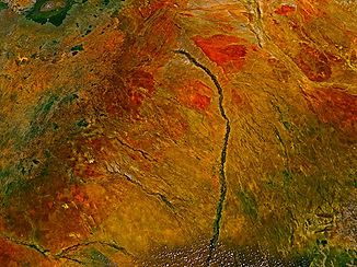 Satellitenbild vom Tana-Tal