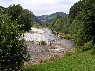 Die Traisen zwischen den Orten Traisen und Wilhelmsburg