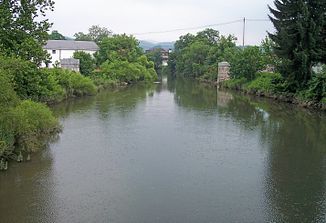 Der Tygart Valley River in Elkins (2006)