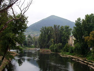 Visoko; Mündung der Fojnička rijeka in die Bosna