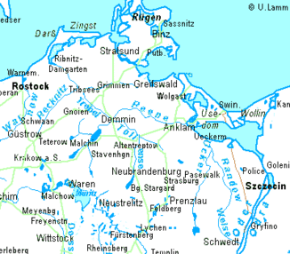 Die wichtigsten Flüsse Vorpommerns