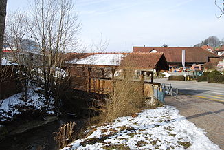 Holzbrücke über die Ruederche in Walde (Gemeinde Schiedrued)