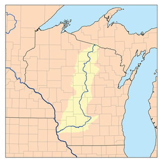Einzugsgebiet des Wisconsin River