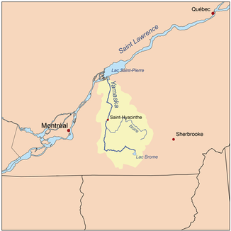 Einzugsgebiet des Rivière Yamaska