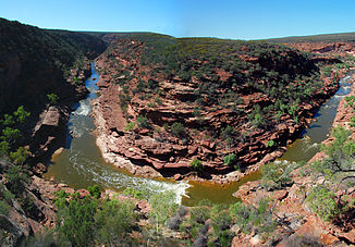 Z Bend in der Murchison Gorge