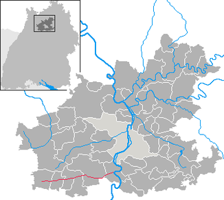 Flusslauf der Zaber (rot)