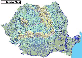 Die Târnava Mică in Rumänien