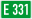 European Road 331 number DE.svg