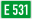 European Road 531 number DE.svg