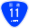 Japanese National Route Sign 0011.svg
