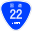 Japanese National Route Sign 0022.svg