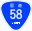 Japanese National Route Sign 0058.svg