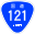 Japanese National Route Sign 0121.svg