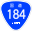 Japanese National Route Sign 0184.svg