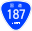 Japanese National Route Sign 0187.svg