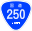 Japanese National Route Sign 0250.svg