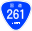 Japanese National Route Sign 0261.svg