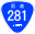 Japanese National Route Sign 0281.svg