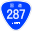Japanese National Route Sign 0287.svg
