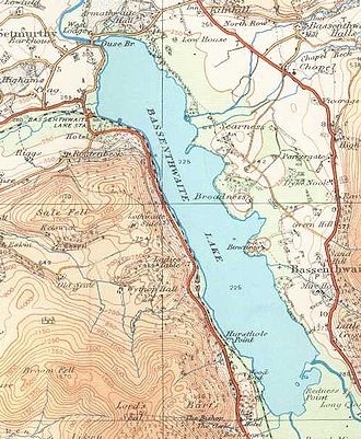 Karte des Sees (1925)