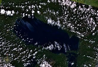 Satellitenbild des Becharof Lake