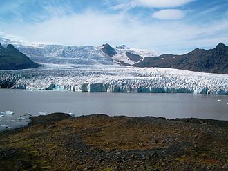 Blick auf den Gletschersee