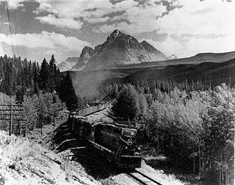Bahnstrecke über den Yellowhead Pass