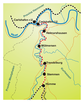 Strecke der Carlsbahn