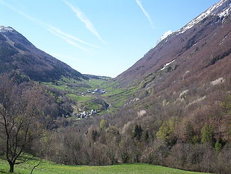 Der Col d'Ornon im Frühling, von Norden aus gesehen