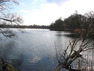 Blick über den Faulen See vom Nordwestufer