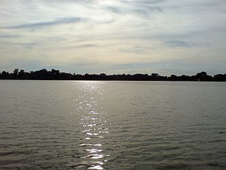 Goldkanal, Hauptsee (Blickrichtung Westen)