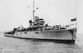 Sloop HMAS Swan 1941