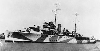 HMAS Yarra 1941 im Persischen Golf