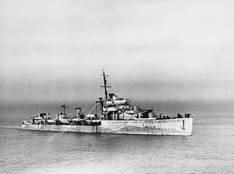 HMS Fury auf See