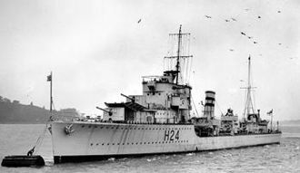 HMS Hasty auf See