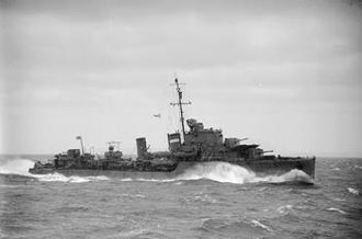 HMS Intrepid auf See