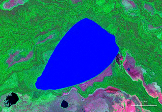 Satellitenbild der Laguna Nuevo Mundo