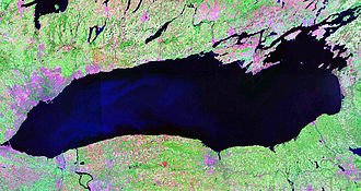 Satellitenbild des Ontariosees