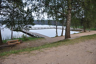 Badesteg am See