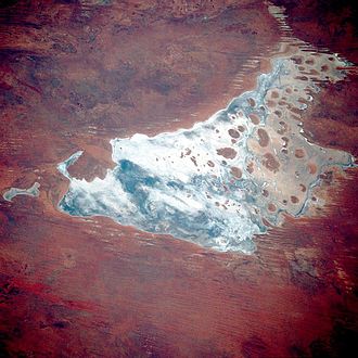 Lake Mackay aus dem Weltall (November 1989)
