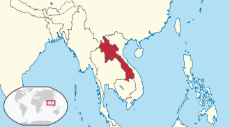 Lage von Laos
