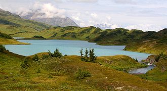 Der Lost Lake in den Chugach Mountains