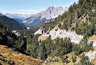 Blick vom Ofenpass in den Schweizerischen Nationalpark