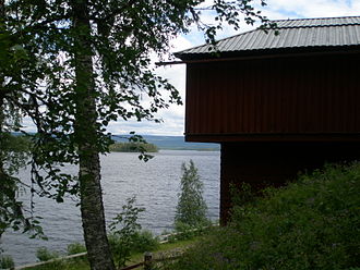 Bergwerksruine in Rönnöfors am See Landösjön