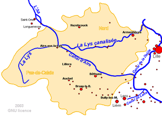 Verbindung zwischen Canal d’Aire und Aa