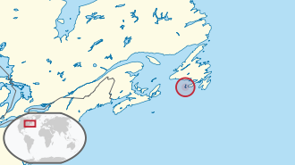 Saint Pierre and Miquelon in its region.svg