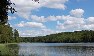 Blick vom Südufer des Skärsjön