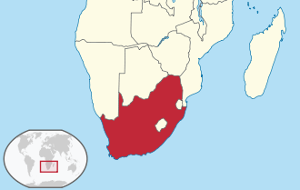 South Africa in its region.svg