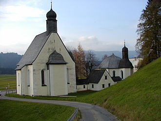 St. Maria Loretto, Appachkapelle und Josefskapelle von li. nach re.