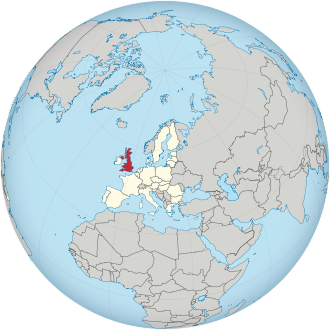 United Kingdom in the European Union on the globe (Europe centered).svg